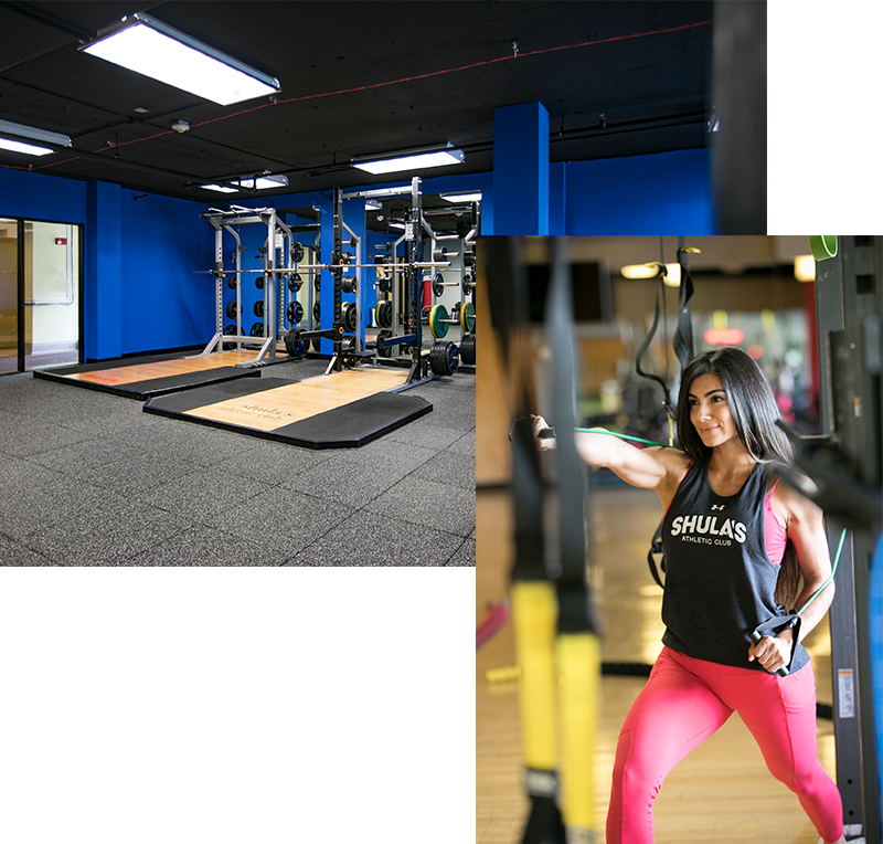 Woman training and Boxing Room